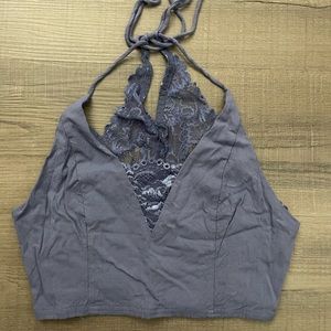 Purple Lace Free People Tank Top. Size Small